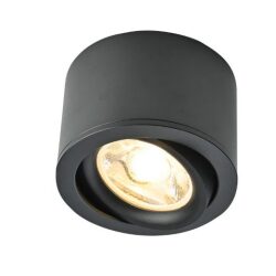 דקור תקרה/קיר צילינדר בלבן ושחור LED