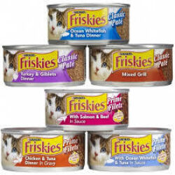 פריסקיס מעדן לחתול במגוון טעמים 156 גרם Friskies