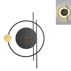 שעון קיר מואר בעיצוב גאומטרי