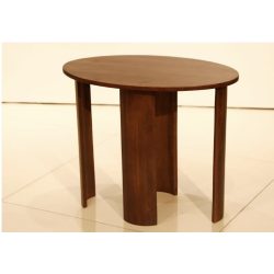 שולחן צד עץ כהה 4 רגליים