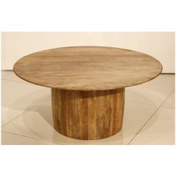 שולחן סלון עץ בהיר