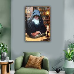 1310 – תמונה מיוחדת של רבי אלעזר אבוחצירא מתפלל על זכוכית או קנבס