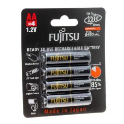 סוללות נטענות Fujitsu AA 2450mAh