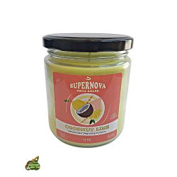 נר ריחני חברת SUPER NOVA לנטרול ריחות ניחוח קוקוס לימון