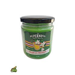 נר ריחני חברת SUPER NOVA לנטרול ריחות ניחוח אגס פרסייה