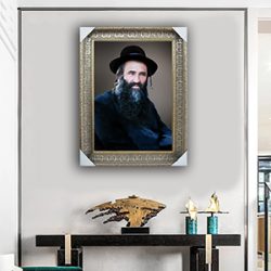 1922 -תמונה מעוצבת של הרב יוסף וולטוך להדפסה על קנבס או זכוכית