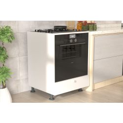 ארון שירות לתנור בילט אין וכיריים בצבע לבן דגם אילת
