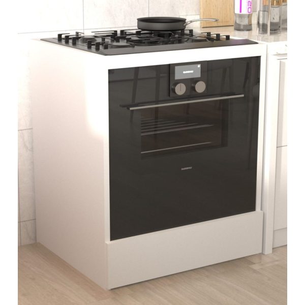 ארון שירות לתנור בנוי וכיריים בצבע לבן דגם אתרוג