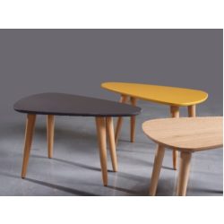 שולחן קפה בצורת טיפה עם רגלי עץ במגוון צבעים לבחירה דגם ליברפול