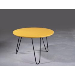 שולחן סלון עגול רגלי סיכה דגם שרי במבחר צבעים