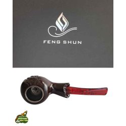 פייפ בעיצוב יוקרתי חום כהה מחוספס חברת Feng Shun דגם Exclusive Pipe