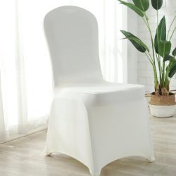 כיסוי לכיסא פלסטיק או מתכת צבע לבן