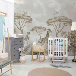 טפט לחדר תינוקות ג’ירפה סגנון האומן