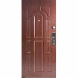 טפט לדלת. ציפוי מגנטי לדלת כניסה דגם נורדי, דמוי עץ עם שקעים בצורות יפות