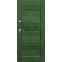 טפט לדלת. ציפוי מגנטי לדלת כניסה דגם דניאל, דמוי עץ בגווני ירוק שונים