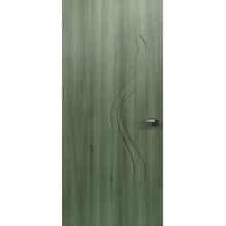 טפט לדלת. ציפוי מגנטי לדלת כניסה דגם קורל, עץ צבע חום עם חריטה יפה בצד