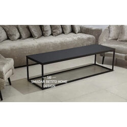 שולחן סלון שחור מלבני 1.60 סמ