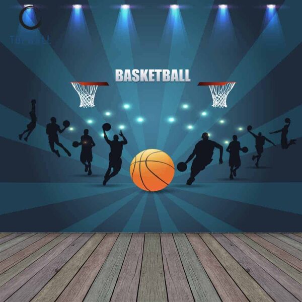 טפט שחקני כדורסל עם תאורה – olympic – אולימפיק טפטים ופרקטים