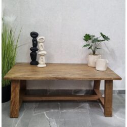 שולחן סלון מלבני עץ