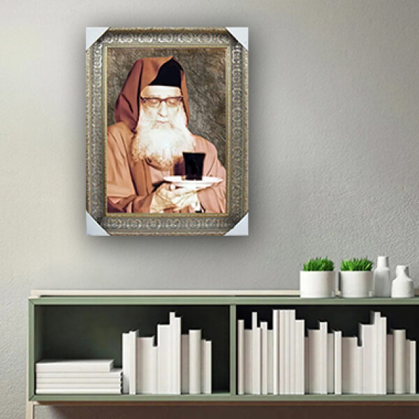 1410 – תמונת של בבא מאיר מחזיק כוס קידוש על קנבס או זכוכית