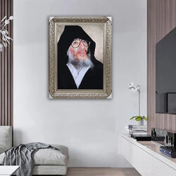 1322 – תמונה של רבי אלעזר אבוחצירא על זכוכית או קנבס