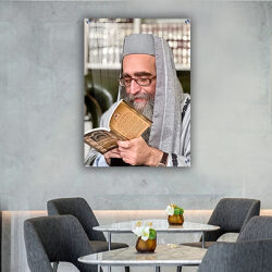 4005 – תמונה של הרב יאשיהו פינטו על קנבס או זכוכית מחוסמת