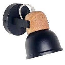 פרוג’קטור פעמון משולב עץ שחור.