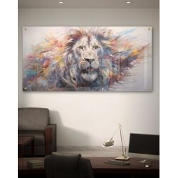 תמונת זכוכית דגם רעמת האריה