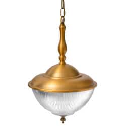 מנורת זכוכית וינטג’ מחורצת פסים דגם יונה