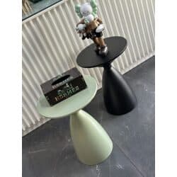 שולחן צד מתכת ירוק/שחור