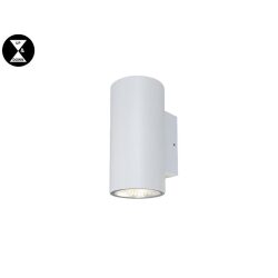מנורת קיר LED 2*20W בצבעים לבן שחור אפור כהה אפ דאון מוגן מים