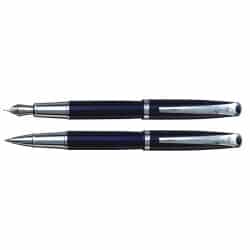 סדרת עט אאורה Aura כחול קליפס כרום