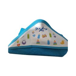 מגבת עטיפון לתינוק עם שם התינוק מוצר מיוחד ומרגש !! מגיע בצבע כחול או ורוד
