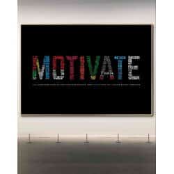 תמונת קנבס בסגנון השראה ומוטיבציה למשרד “MOTIVATE”