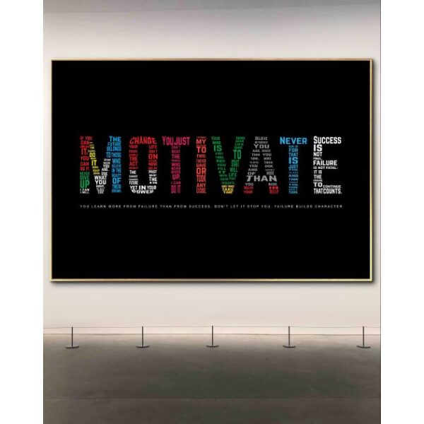 תמונת קנבס בסגנון השראה ומוטיבציה למשרד “MOTIVATE”