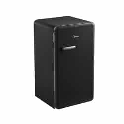 מקרר משרדי רטרו שחור midea hs-121ln hem6357