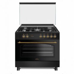 תנור משולב 90 כפרי שחור  peerless pr-9060