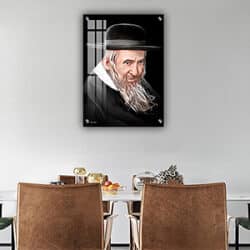 5727 -ציור של הרב ישעיה מקרסטיר להדפסה על קנבס או זכוכית מחוסמת