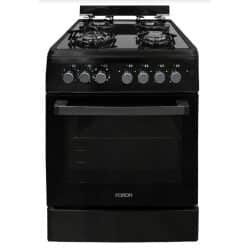 תנור משולב כיירים גז מזכוכית שחור מט 60 ס”מ foron 6060gb  schaub lorenz