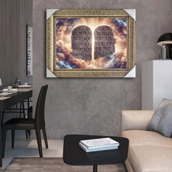 2057 – ציור יהדות של לוחות הברית להדפסה על קנבס או זכוכית