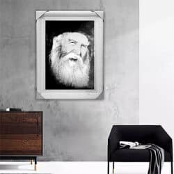 376 – תמונה של אדמור הריי”ץ בשחור לבן – רבי יוסף יצחק שניאורסון