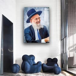 5735 – ציור של הרב ראובן אלבז להדפסה על קנבס או זכוכית מחוסמת
