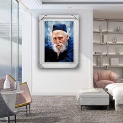 5735 – ציור של הרב משה פיינשטיין להדפסה על קנבס או זכוכית