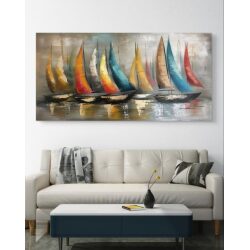 תמונת קנבס לסלון בסגנון אורבני “מיפרשית צבעונית”