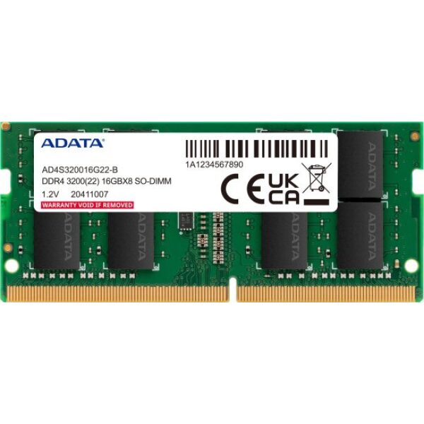כרטיס זיכרון פנימי למחשב נייד Adata Premier SO-DIMM CL22 16GB DDR4 3200MHz