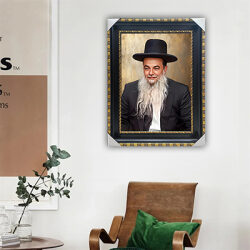 5855 – ציור של הרב יגאל כהן על קנבס או זכוכית מחוסמת