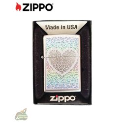 מצית זיפו בעיצוב לב בצבעי הקשת ZIPPO + מילוי מתנה