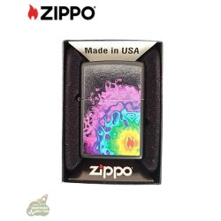 מצית זיפו בעיצוב צבעים פסיכדלים ZIPPO + מילוי מתנה