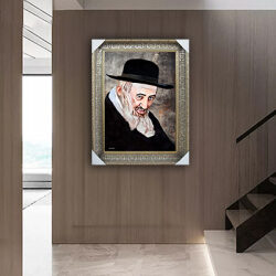 5906 -ציור של הרב ישעיה מקרסטיר להדפסה על קנבס או זכוכית מחוסמת