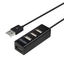 מפצל USB 2.0 4-Port Hub – Black